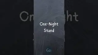 One-Night Stand 🌙 What Does It Mean? English Explained #phrases #expression #meaning #idioms #slang