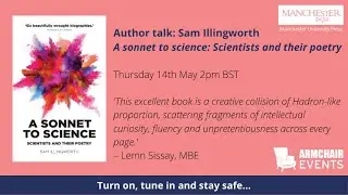 Sam Illingworth author talk - A sonnet to science: Scientists and their poetry