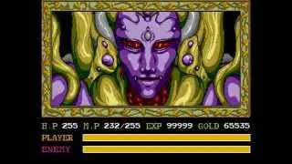 Ys II (PCE) Final Boss Darm (No Damage, No Magic)