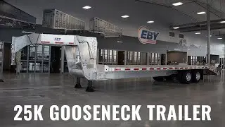 Eby 25K Gooseneck Aluminum Equipment Trailer