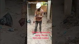3 PHASE CONNECTION USING 16MM RECLINE CABLE. #electrician @Google  @Verydarkblackman