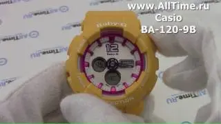 Обзор. Наручные часы Casio BA-120-9B с хронографом