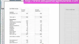 How to do a simple cashflow forecast  -  