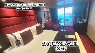 MSC Divina Aft Balcony Cabin 10257 #cruisetour #balconycabin #msccruises #mscdivina 