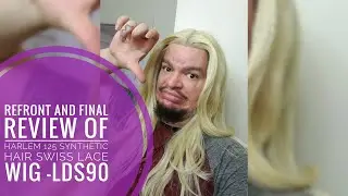 Refront And Final Review Harlem 125 Synthetic Hair Swiss Lace Wig - LSD90 #FAIL  😭😭😭😭😭😭😭😭😭