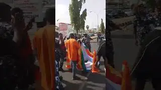 POLICE AND PROTESTS IN ABUJA TODAY #protest
