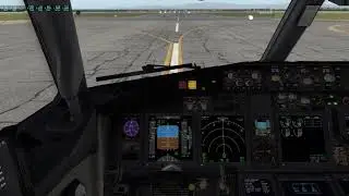 FLAPS UP LANDING B737NG. (UTTT TASHKENT AIRPORT) / XP11 / SmartCopilot