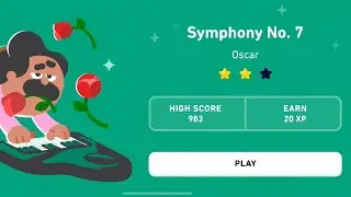 &laquo;Symphony No. 7&raquo;: Learn to Read simple  Music Notes with Duolingo