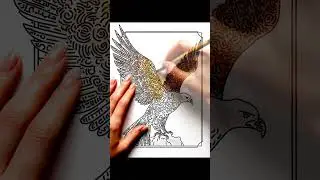 Bald Eagle Focus Art 🦅🎨 | Adult Coloring Book