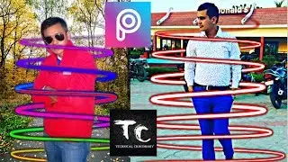 Neon Spiral Effect || Picsart tutorial