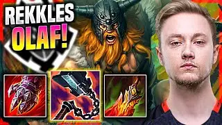 REKKLES DESTROYING WITH OLAF! - G2 Rekkles Plays Olaf JUNGLE vs Gragas! | SoloQ Patch 11.1