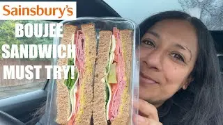 SAINSBURY'S BOUJEE SANDWICH LONDON ON THE GO FOOD REVIEW!