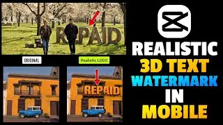 Trending Realistic 3D Text Watermark tutorial in CapCut Mobile | AE Style Capcut Tutorial