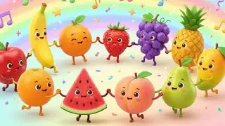 🍎🍌🍉🍓🍇 All Fruits Dancing! Fun & Yummy Fruit Song for Kids🎶| Fruits Rhyme for toddlers| Nursery Rhyme