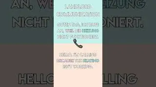 How to Talk to Your German Landlord #shorts #learngerman