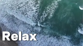 Emerald Ocean Waves &mdash; 12 Hours of Relaxing Drone View for Sleep, Study & Deep Calm | 4K Live