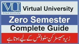 VU Zero semester | #virtualuniversity #zerosemester Complete Guide