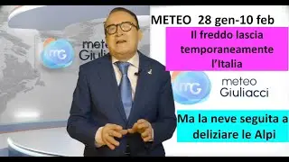 Weather forecast until February 10th. Lots of rain and lots of snow.