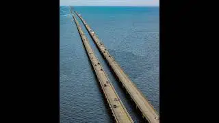 World History-Driving Iconic Lake Pontchartrain Bridge24-Mile Journey New USA #shorts #trending