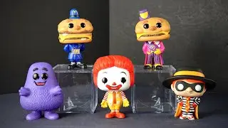 Funko POP McDonald's - Ronald McDonald, Hamburglar, Grimace, Officer Big Mac,  Mayor McCheese