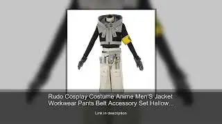 Rudo Cosplay Costume Anime Men'S Jacket Workwear Pants Belt Accessory Set Halloween Carnival Pa