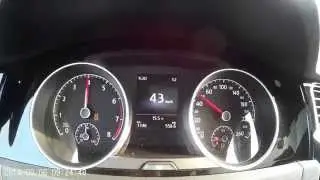 Golf 7 1.4 TSI (150PS) DSG 0-100 km/h Acceleration (HD)