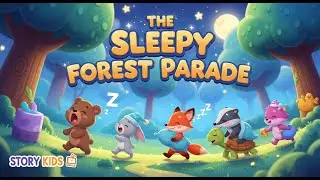The Sleepy Forest Parade 🌲🐻🎶 | Soothing Bedtime Cartoon Story in English | Story Kids