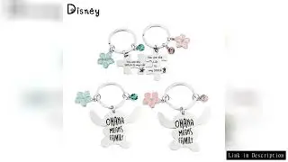 Disney Lilo And Stitch Keychain Stitch Angel Pendant Key Chain Creative Charm Fashion Jewelry Access