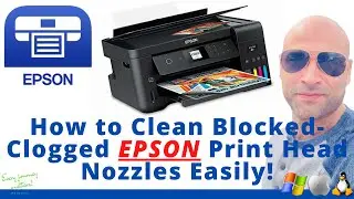 How to Clean Blocked Epson Print Head Nozzles | Easily | Inkjet Printer Cleaning | 2020