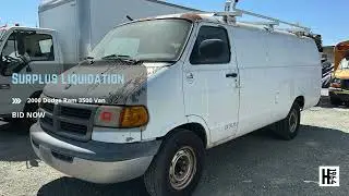 Surplus Liquidation - 2000 Dodge Ram 3500 Van
