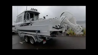 3 Blade to 4 Blade Prop Swap and Water Test on a Weldcraft OceanKing 240 with twin Yamaha F200's