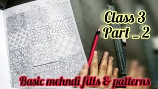 Mehndi Class 3 | Basic Fills & Patterns Practice &ndash; Part 2 | #youtube