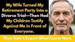 “My Wife Turned My Retirement Party Into a Divorce Trial—Then Had My Children Testify Against Me... 