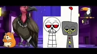 Sprunki shorts: jake The skeleton and kyle The robot make 