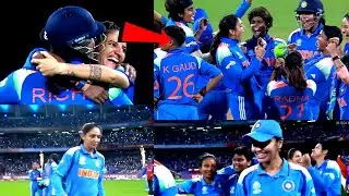 Indian Women's team Winning Celebration Today : CWC 2025 : IND W Vs SA W  : India beat South Africa.
