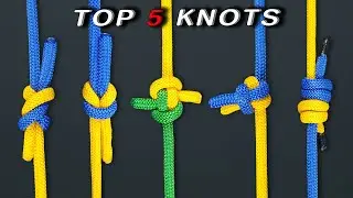 TOP 5 knots for bushcraft | DURABLE knots to help you in your daily life | Bushcraft knots