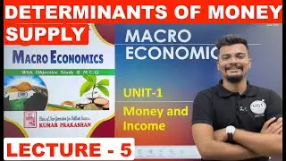 Determinants of Money Supply | Macro Economics | Lecture - 5 | UGT