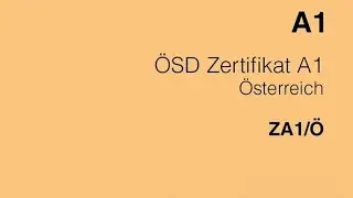 A1 ÖSD Lesen,Hören,Schreiben und Sprechen إمتحان A1 كامل شامل مع شرح التنقيط و النجاح