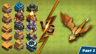 Golden Dragon vs All Defended Town Halls - Final Battles (Part 2) Clash of Clans 2025