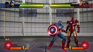 Captain America's back throw bug Marvel vs. Capcom: Infinite (0 damage)