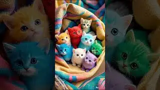 Cute kittens 🤩 #kitty #youtubeshorts #viralshorts #funforall #beautiful #happiness