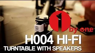 1byone Audio H004 Hi-Fi Vinyl Record Turntable with Speakers