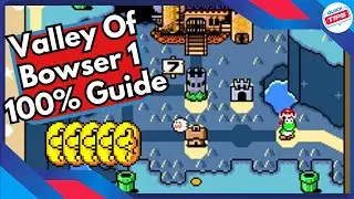 Valley Of Bowser 1 100% Guide All Dragon Coins & Secrets in Super Mario World