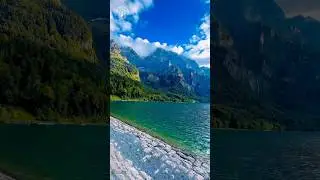 Peaceful Walk by the Swiss Lake | Nature & Mountain Views🇨🇭 #switzerland #shotrs #nature #travel