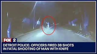 Detroit police: Officers fired 38 shots in fatal shooting of man with knife