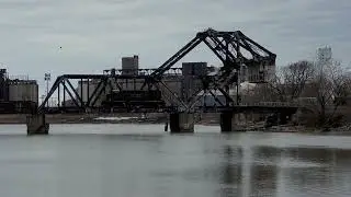 CSX Light Power Crossing Buffalo River - Smith St, Buffalo NY - 3/12/2025