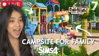 (PART 2) BUILD A GLAMPING SITE WITH ME  *Very Veggie Legacy*  - The Sims 4 (LIVE)