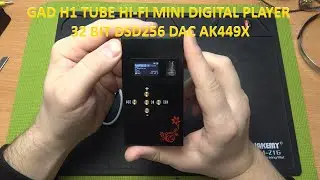 GAD H1 TUBE HI-FI MINI DIGITAL PLAYER 32 BIT DSD256 DAC AK449X