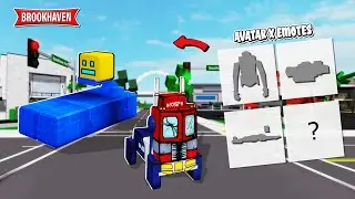 Aku Menggabungkan EMOTES UGC & AVATAR (OPTIMUS PRIME & MORE) Di Brookhaven RP - Roblox Part 2