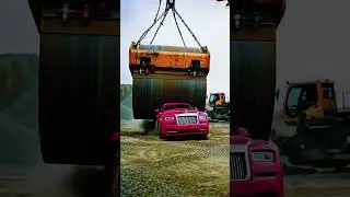 Road Roller Destroy Pink Rolls-Royce